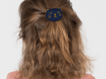 Meow hair slide navy blue
