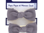 Small elastic bows gaze lilas