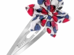 Star flower hairclip rouge corolle