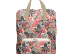 Foldable rucksack Gaby cerise en fleur