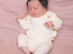 Jersey knit baby headband nuit féline