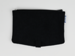Flap of shoulder bag black large corduroy