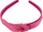 bow headband fuchsia gold star