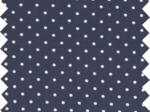 Jersey fabric pois blanc marine