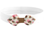 Jersey knit baby headband confetti aqua