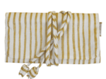 Jewelry pouch rayé or blanc