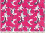 35cm coated fabric coupon ex2440 fuchsia cotton flower