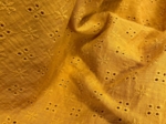 Large Crossed Headband gaze dentelle ocre