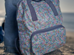 Foldable rucksack Gaby pastel fleuri