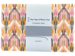 1 m fabric coupon ikat ocre