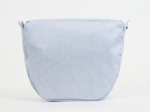 Base small bag without shoulder strap iridescent denim
