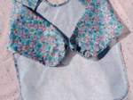 Bib sleeves pastel fleuri