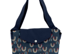 Tote bag with a zip poules en ciel