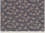 Cotton fabric ex2217 navy vintage bouquet