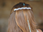  Long Wave Hair Clip pearly white