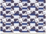 Cotton fabric baleino bleu