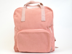 Foldable rucksack Gaby blush pink corduroy