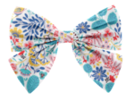 Bow tie hair slide champêtre bleuté