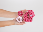 Small scrunchie pink gingham