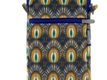 Quilted phone pocket plumes de paon