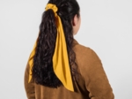 Long tail scrunchie ochre