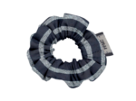 Mini Scrunchie striped silver dark blue