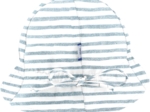 Sun Hat for baby striped blue gray glitter