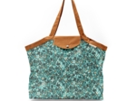 Pleated tote bag - Medium size jade panther