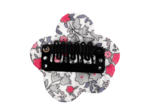 Mini Flower petal hair slide serenade rouge gris