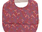 Coated fabric bib badiane framboise