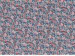 Coupon tissu enduit de 35cm  london fleuri