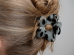 Large Flower Hair Clip cheetah