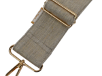 Wide shoulder strap golden linen
