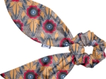 Short tail scrunchie fleurs de savane