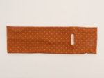 Stretch jersey headband  pois ocre