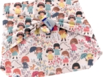 Furoshiki small 35 x 35 petites filles pop
