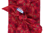 Furoshiki medium 48x48 tiges rouges de noël