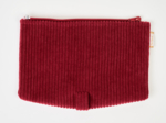 Flap of shoulder bag burgundy large corduroy