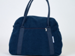 Bowling bag  large navy orduroy 