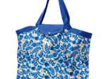 Tote bag with a zip passion bleue