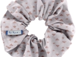 Scrunchie gray copper triangle