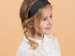 Large Crossed Headband golden straw