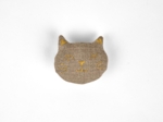 Meow hair slide copper linen