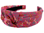 Large Crossed Headband badiane framboise