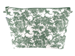 Cosmetic bag with flap jungle vintage