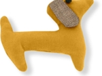 Basset hound hair clip yellow ochre