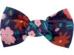 Small bow hair slide huppette fleurie