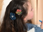 Mini Flower petal hair slide ballet merveilleux