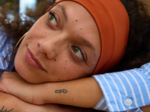 Stretch jersey headband  terracotta