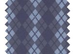 Jersey fabric blue argyle